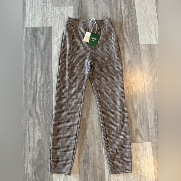 Halara Flex™ High Waisted Pocket Houndstooth Plaid Skinny Work Pants - Picture 6 of 8